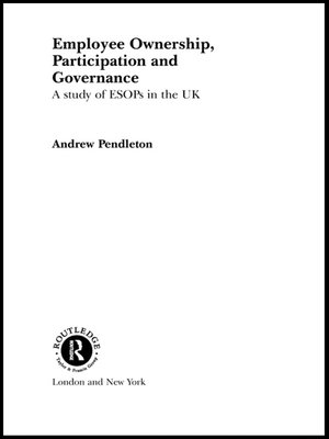cover image of Employee Ownership, Participation and Governance
